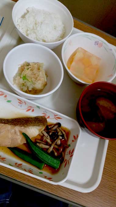 松島病院 入院7日目の昼食