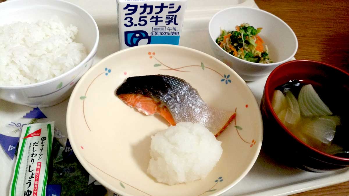 松島病院 入院13日目の朝食